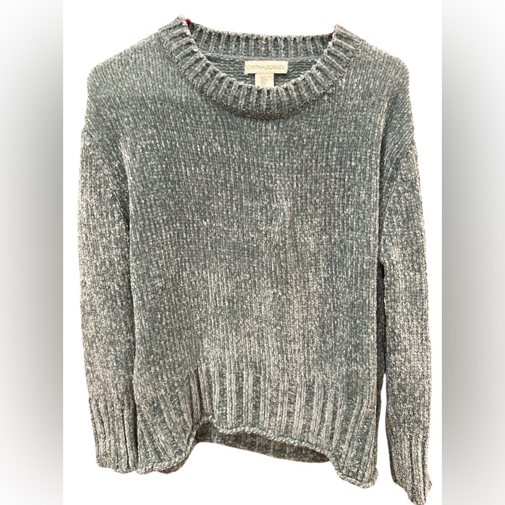 NWOT! Cynthia Rowley Blue Women's Crew Neck Sweater